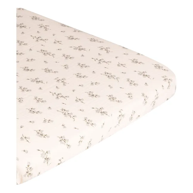 Drap-housse Bluebell en mousseline de coton | Crème