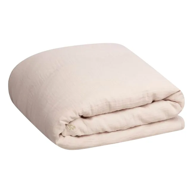 Bettbezug aus Baumwollmusselin | Nude