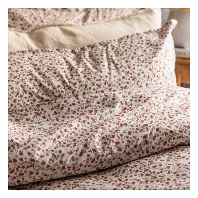 Bettbezug Royal Cress aus Baumwollperkal | Rot