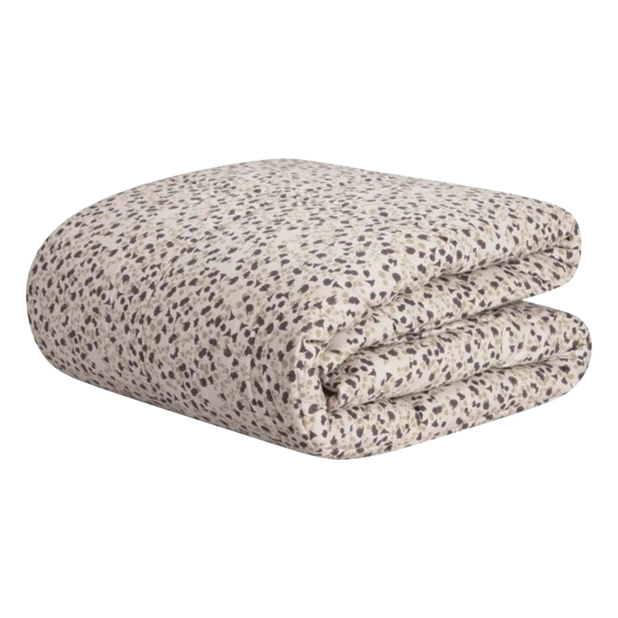 Garbo&Friends Grey Imperial Cress Cotton Percale Quilted Blanket