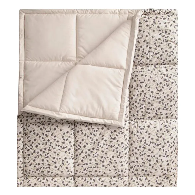 Imperial Cress Cotton Percale Quilted Blanket | Grey