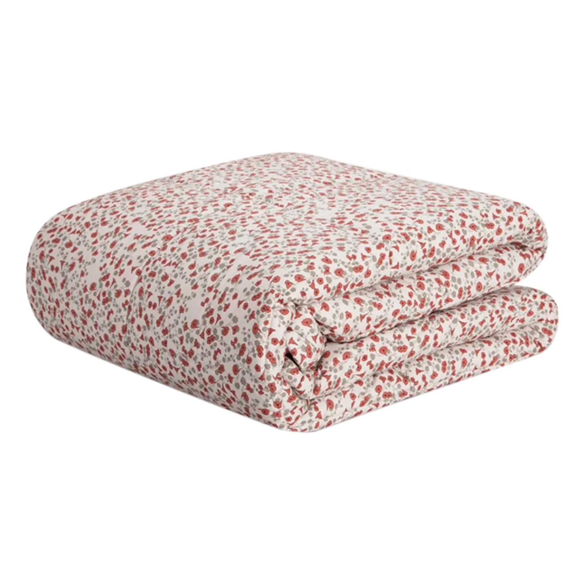 Garbo&Friends Red Royal Cress Cotton Percale Quilted Blanket