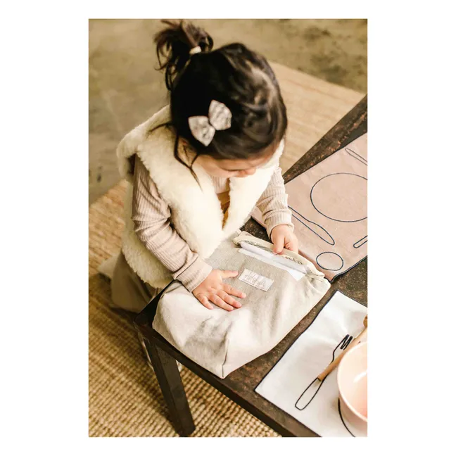 Isothermal Lunch Bag in Linen Laura