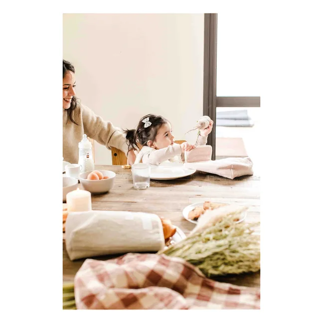 Lunch Bag Isotherme en Lin Laura | Rose