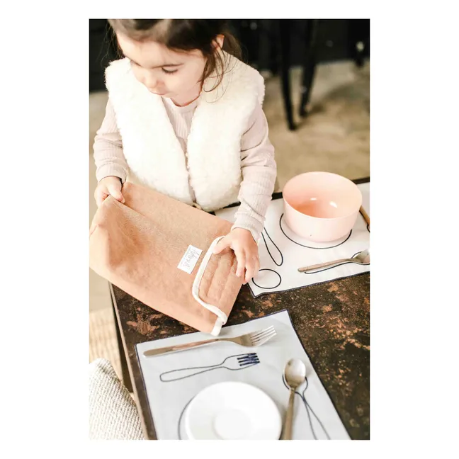 Lunch Bag Isotherme en Lin Laura | Terracotta