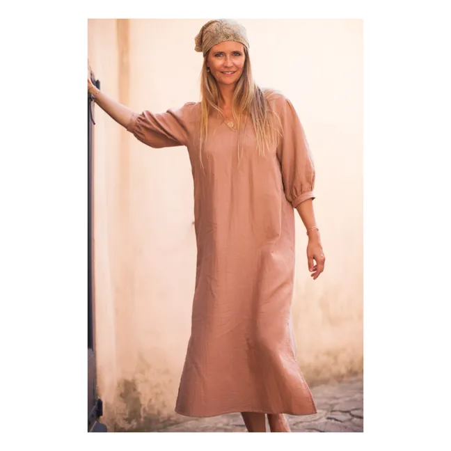 Robe Gaze de Coton Tilda - Collection Femme  | Vieux Rose