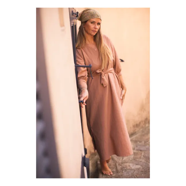 Robe Gaze de Coton Tilda - Collection Femme  | Vieux Rose