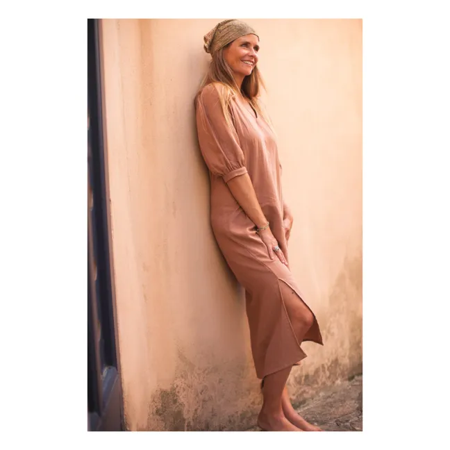 Robe Gaze de Coton Tilda - Collection Femme  | Vieux Rose