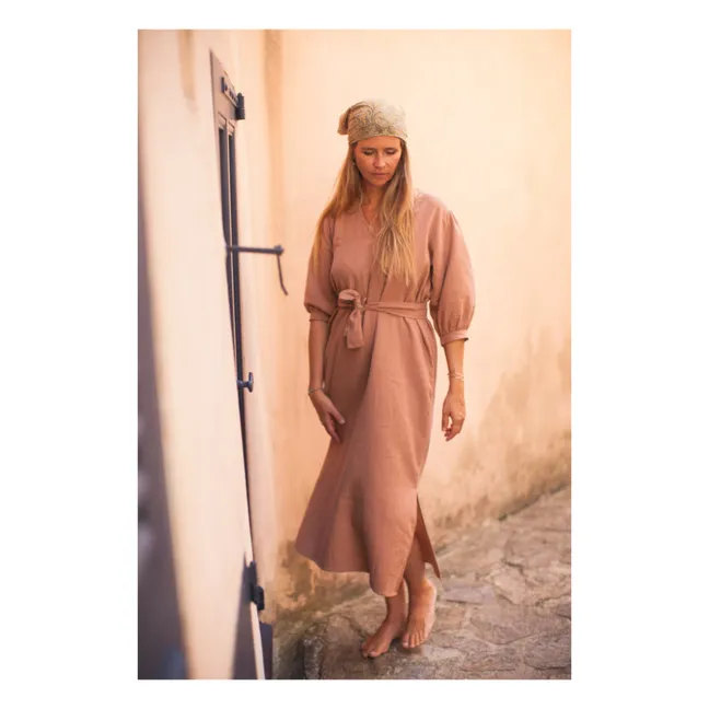 Robe Gaze de Coton Tilda - Collection Femme  | Vieux Rose