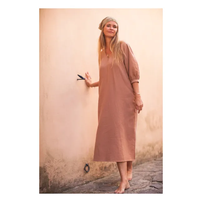 Robe Gaze de Coton Tilda - Collection Femme  | Vieux Rose