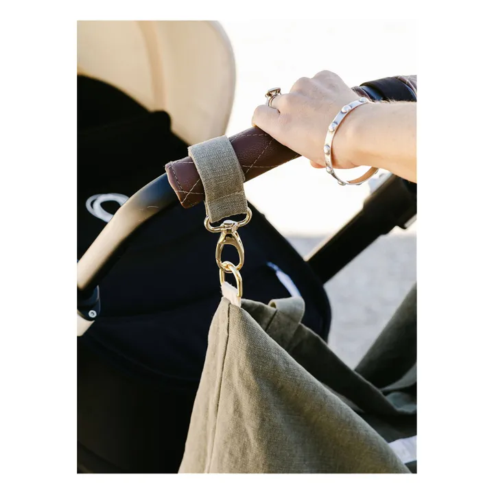 Linen Tote Bag | Khaki- Product image n°7