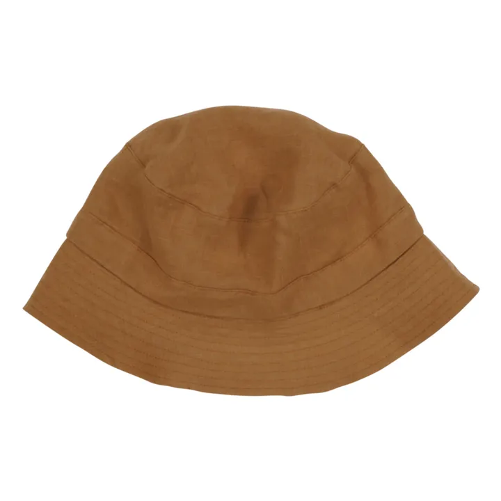 Francis Organic Linen Hat | Camel- Product image n°0