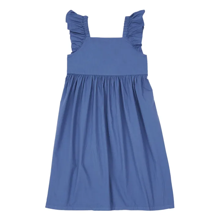 Frill Dress | Navy blue- Product image n°0