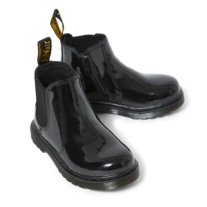 Stivali Chelsea Boots, modello: 2976, in pelle verniciata | Nero- Immagine del prodotto n°1