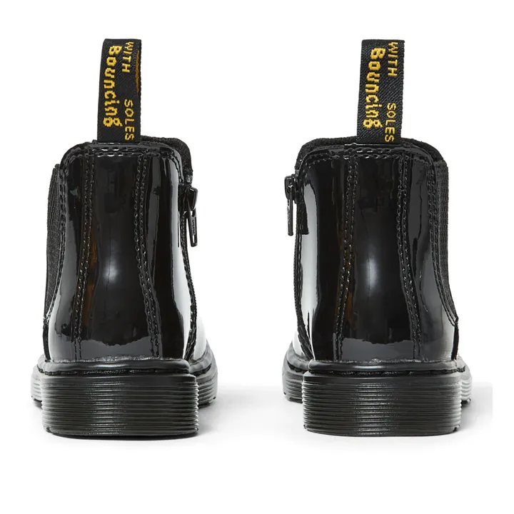 Stivali Chelsea Boots, modello: 2976, in pelle verniciata | Nero- Immagine del prodotto n°4