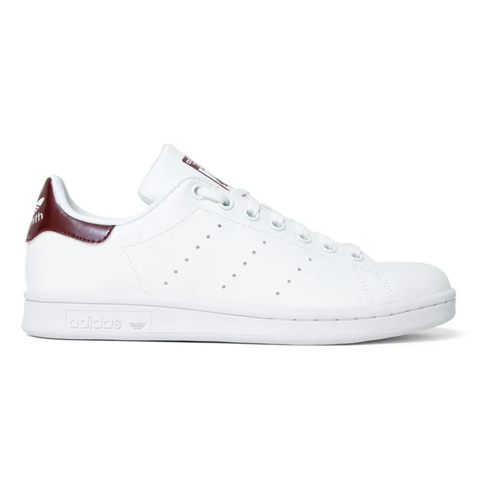 Adidas Stan Smith Leather Lace-Up Sneakers Plum Smallable