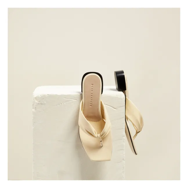 Sandalen Wrap | Elfenbeinfarben