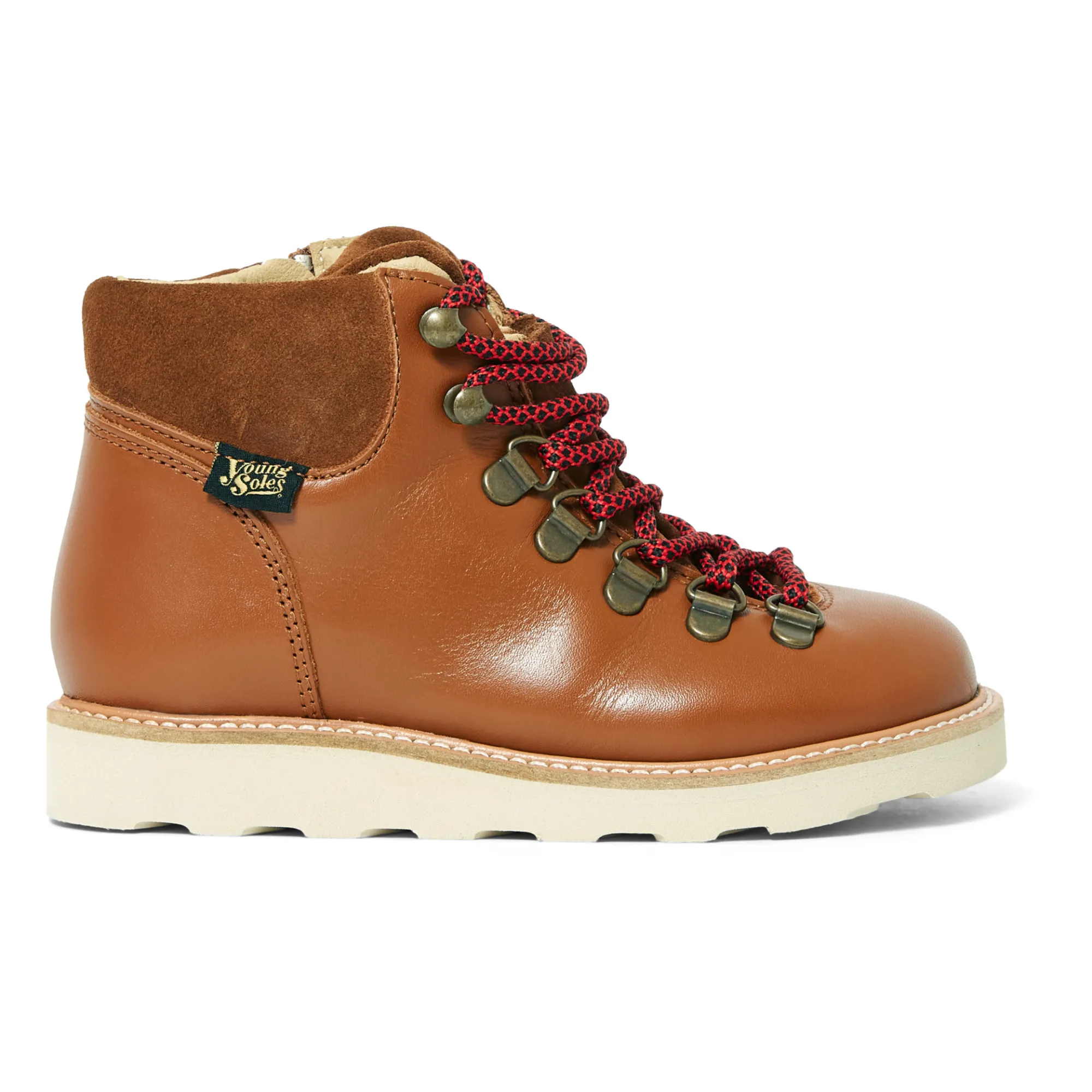 Young Soles Camel Eddie Lace-Up Boots