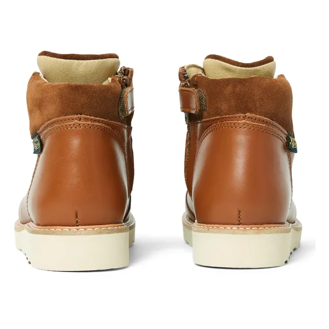 Eddie Lace-up Boots | Camel