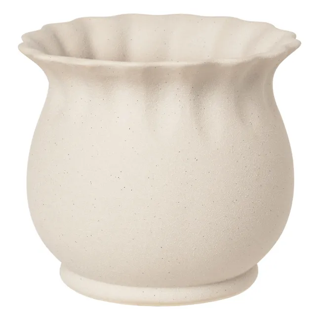 Copri-vaso, modello: Alexa, in ceramica | Grigio