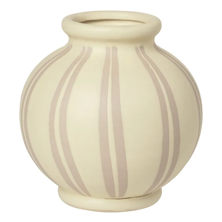 Vase Wilma en céramique | Sable- Image produit n°0