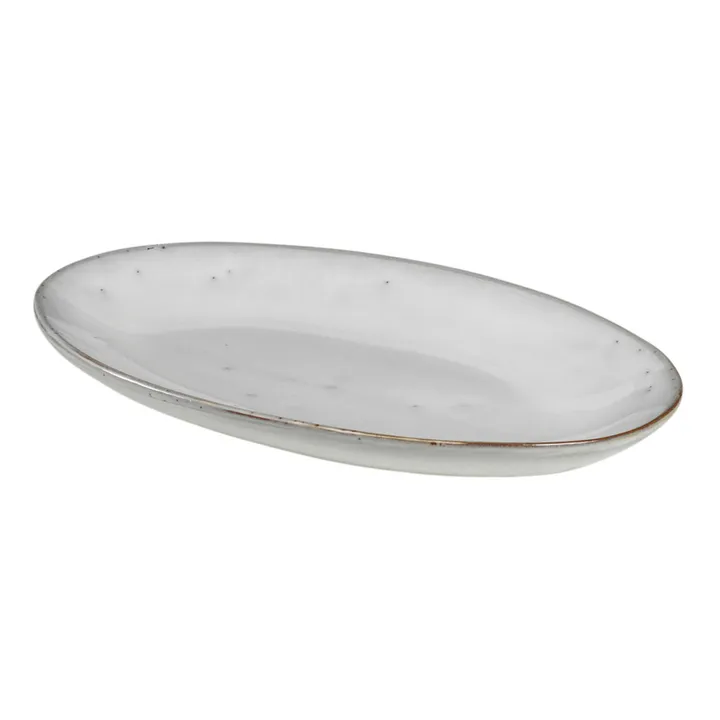 Plat ovale Nordic Sand | Gris clair- Image produit n°0