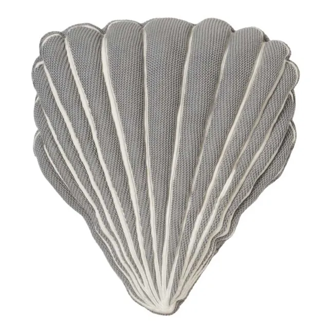 Kissen Seashell | Grau