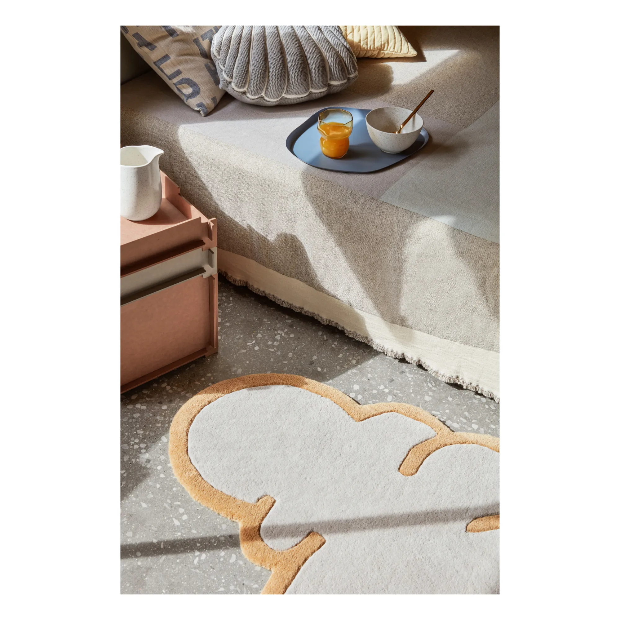 Coussin Seashell | Gris- Image produit n°2