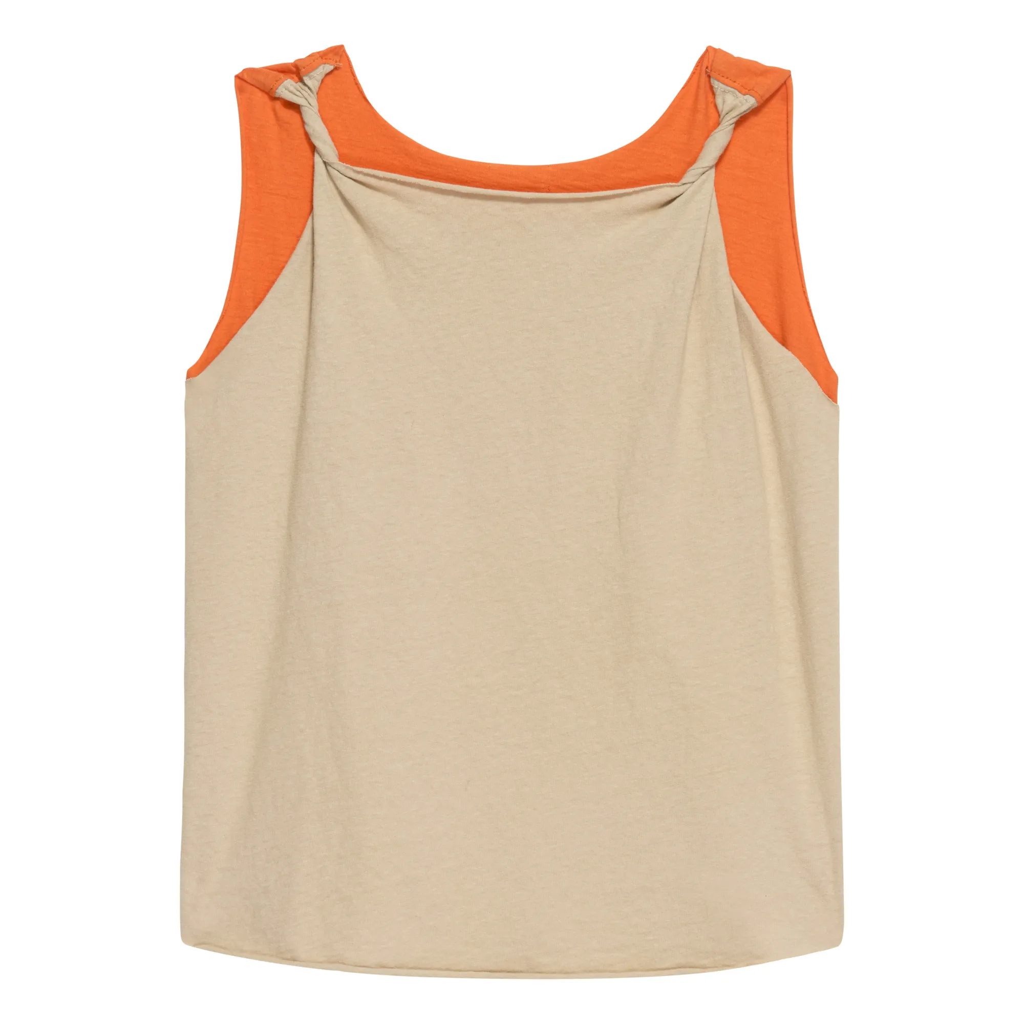 Donni Orange Recycled Cotton Twist Tank Top