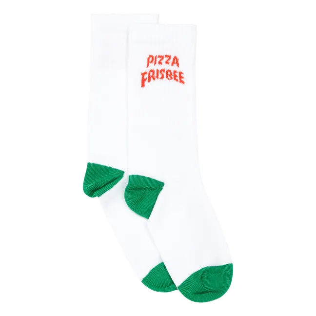 Confezione di 2 paia di calzini Summer Pizza | Bianco