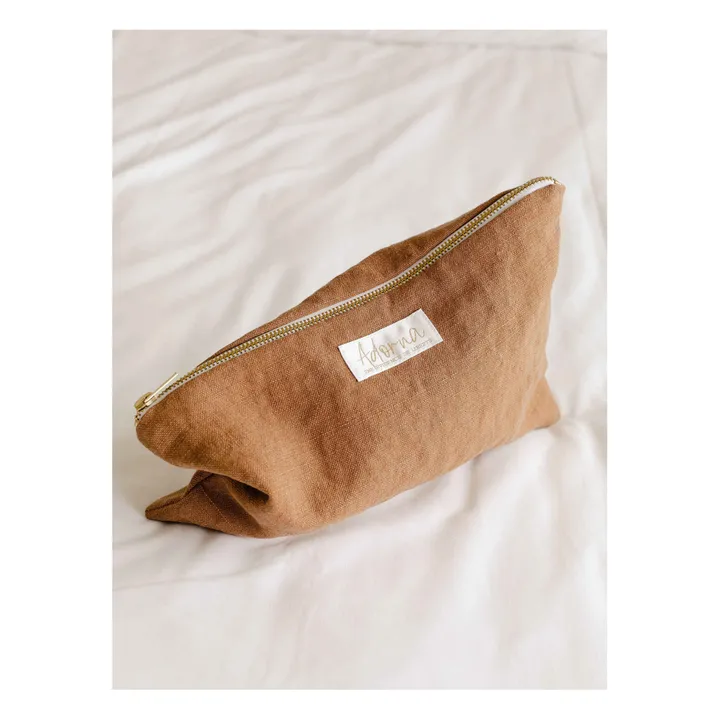 Pochette, in lino | Terracotta- Immagine del prodotto n°3
