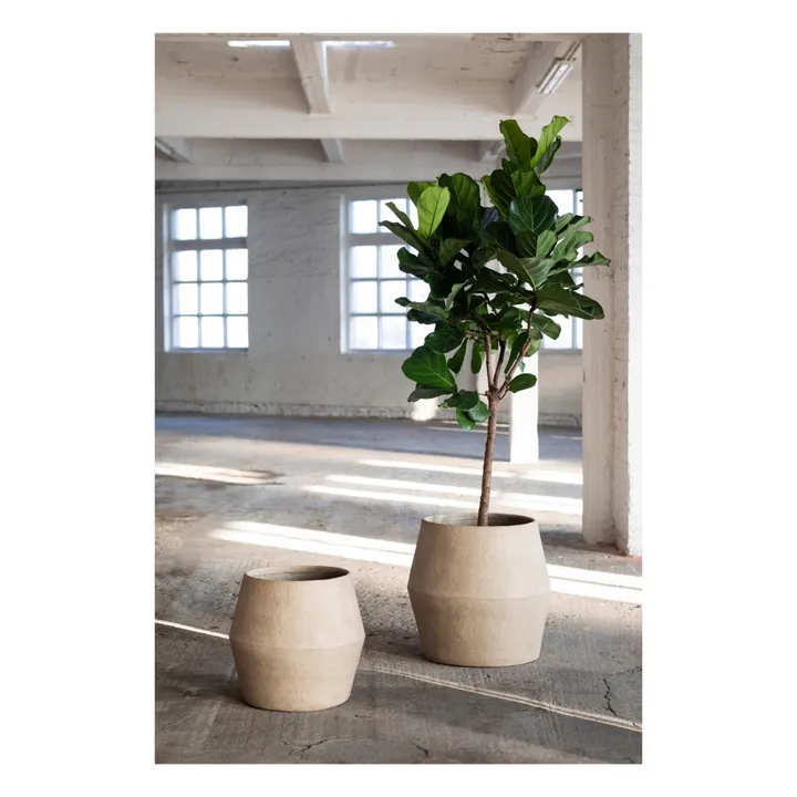 Jardinera Construct de papel maché | Marrón- Imagen del producto n°1