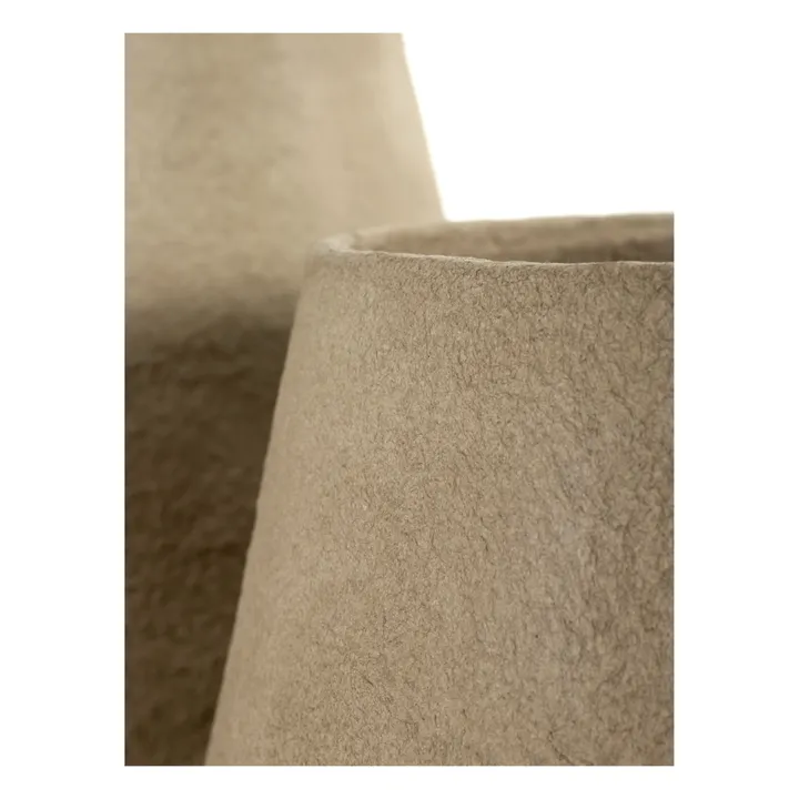 Jardinera Construct de papel maché | Marrón- Imagen del producto n°2