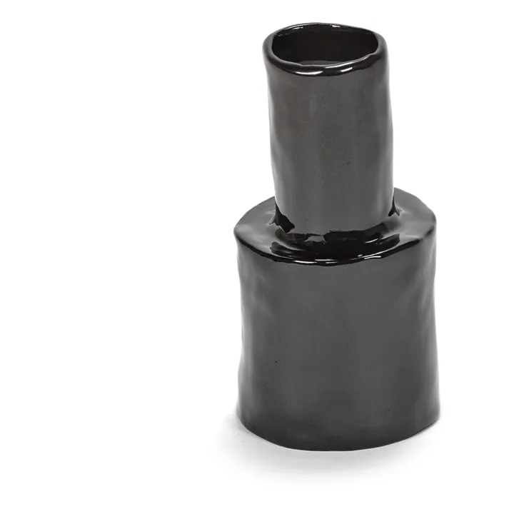 Héléna Ceramic Vase | Black- Product image n°0