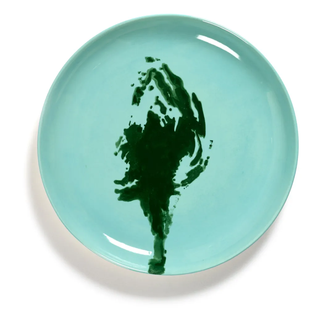 Serax Turquoise Feast Artichoke Plates - Ottolenghi - Set Of 2