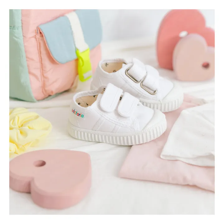 Baskets Scratchs Tiras Lona | Blanc- Image produit n°2