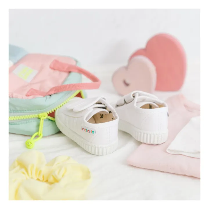 Baskets Scratchs Tiras Lona | Blanc- Image produit n°4