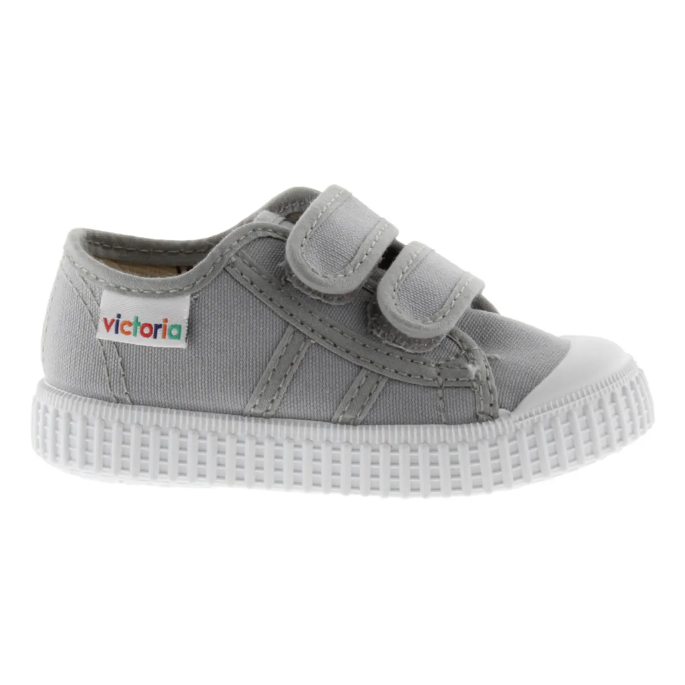 Victoria Grey Tiras Lona Velcro Sneakers