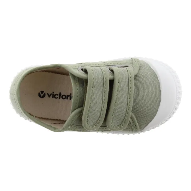 Sneaker mit Klettverschluss Tiras Lona | Khaki