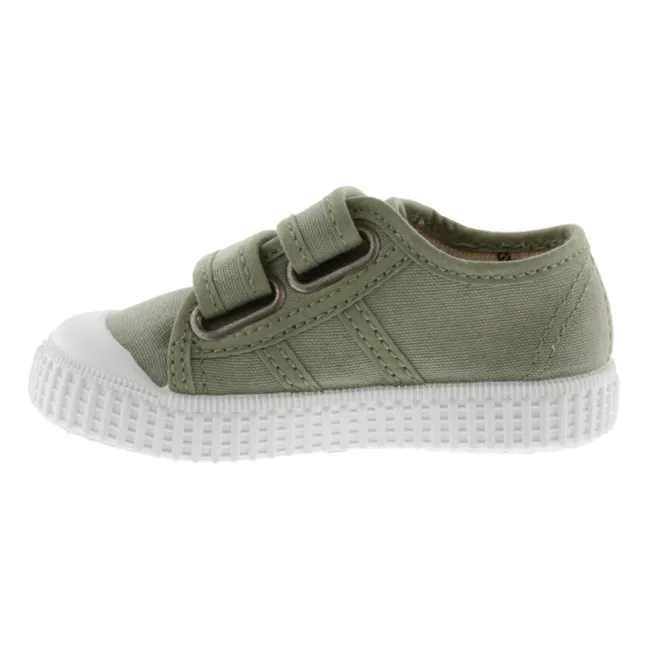 Sneaker mit Klettverschluss Tiras Lona | Khaki