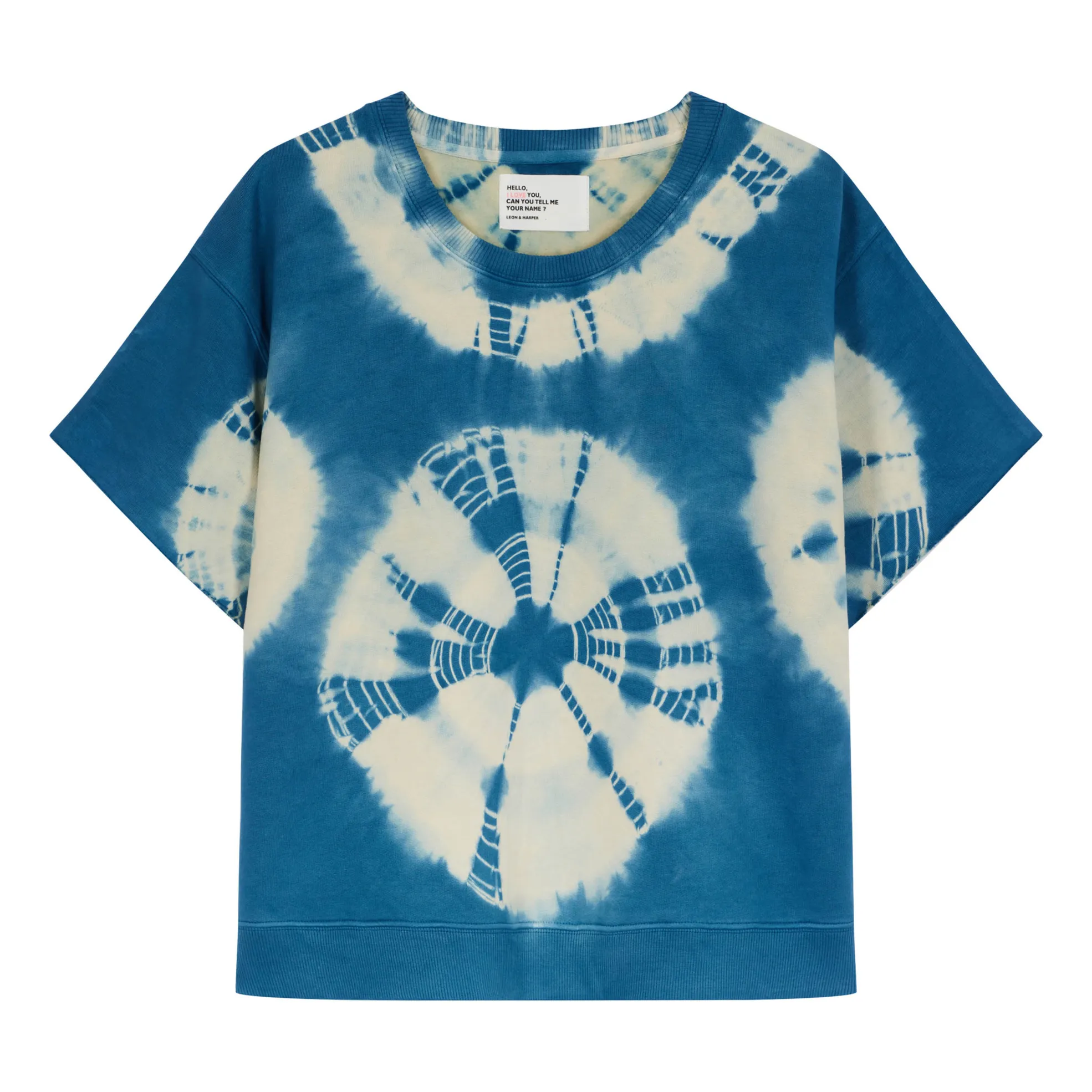 Leon & Harper Blue Soli Organic Cotton Tie-Dye Sweatshirt