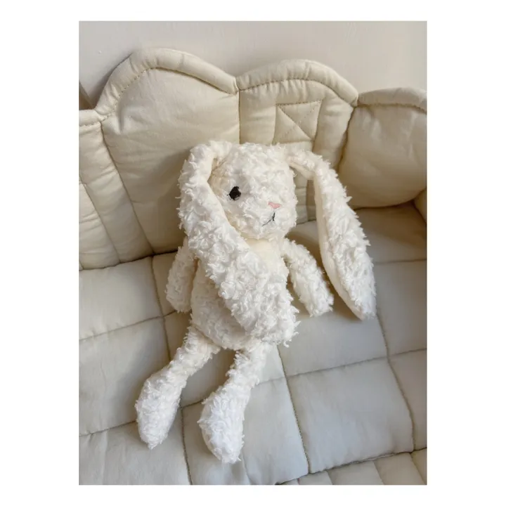 Peluche conejo de algodón orgánico | Blanco- Imagen del producto n°1