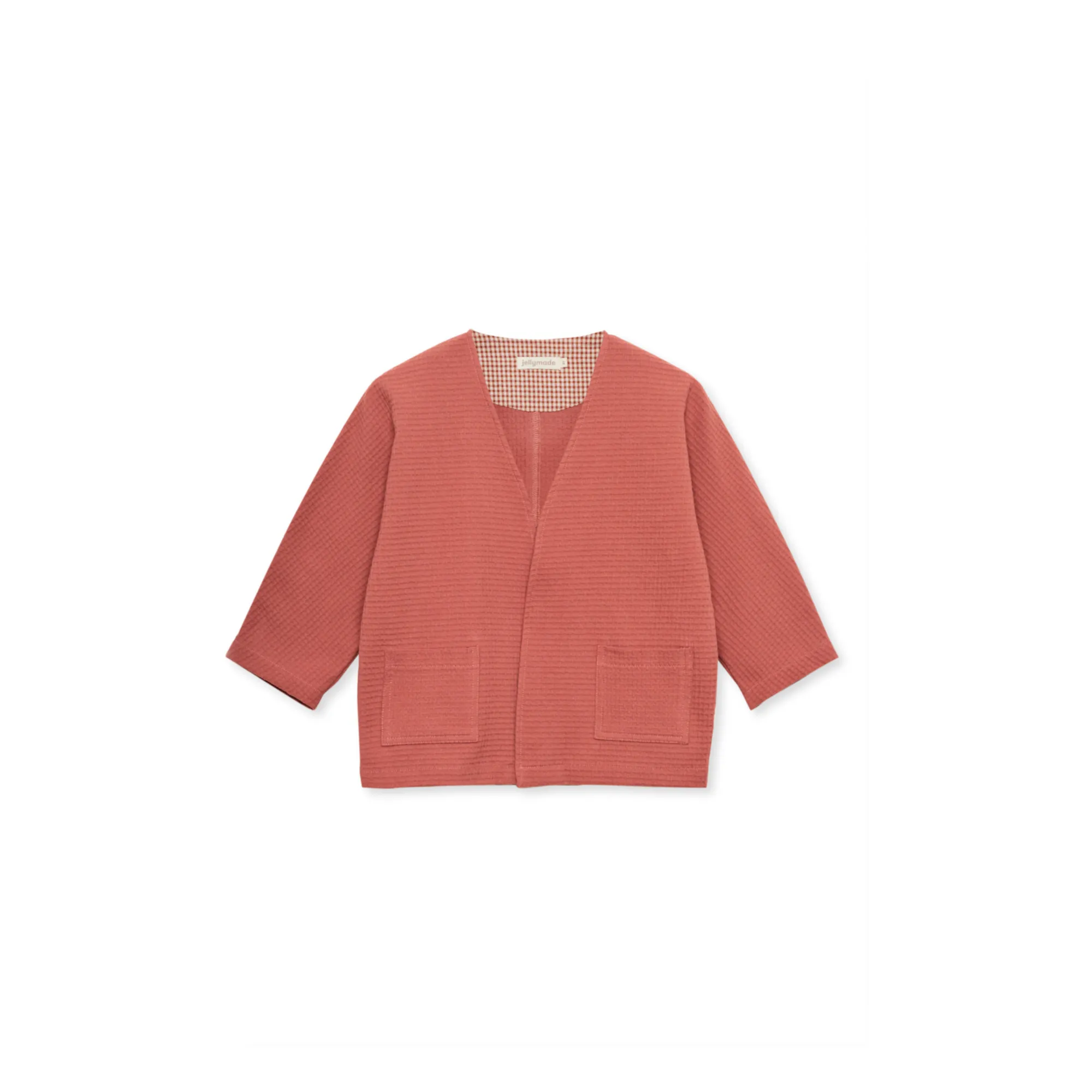 Jellymade Terracotta Tibet Organic Cotton Waffle Jacket