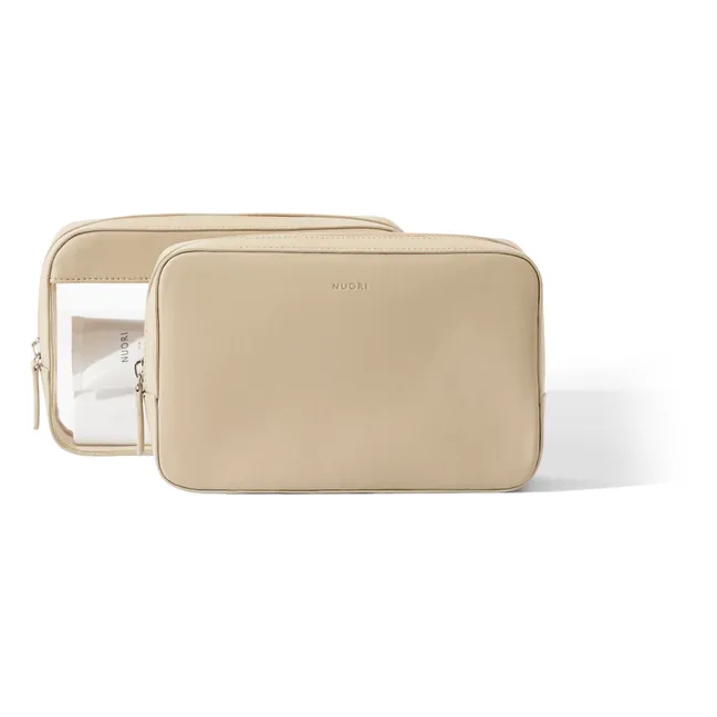 Sideway Kulturbeutel-Set | Nude