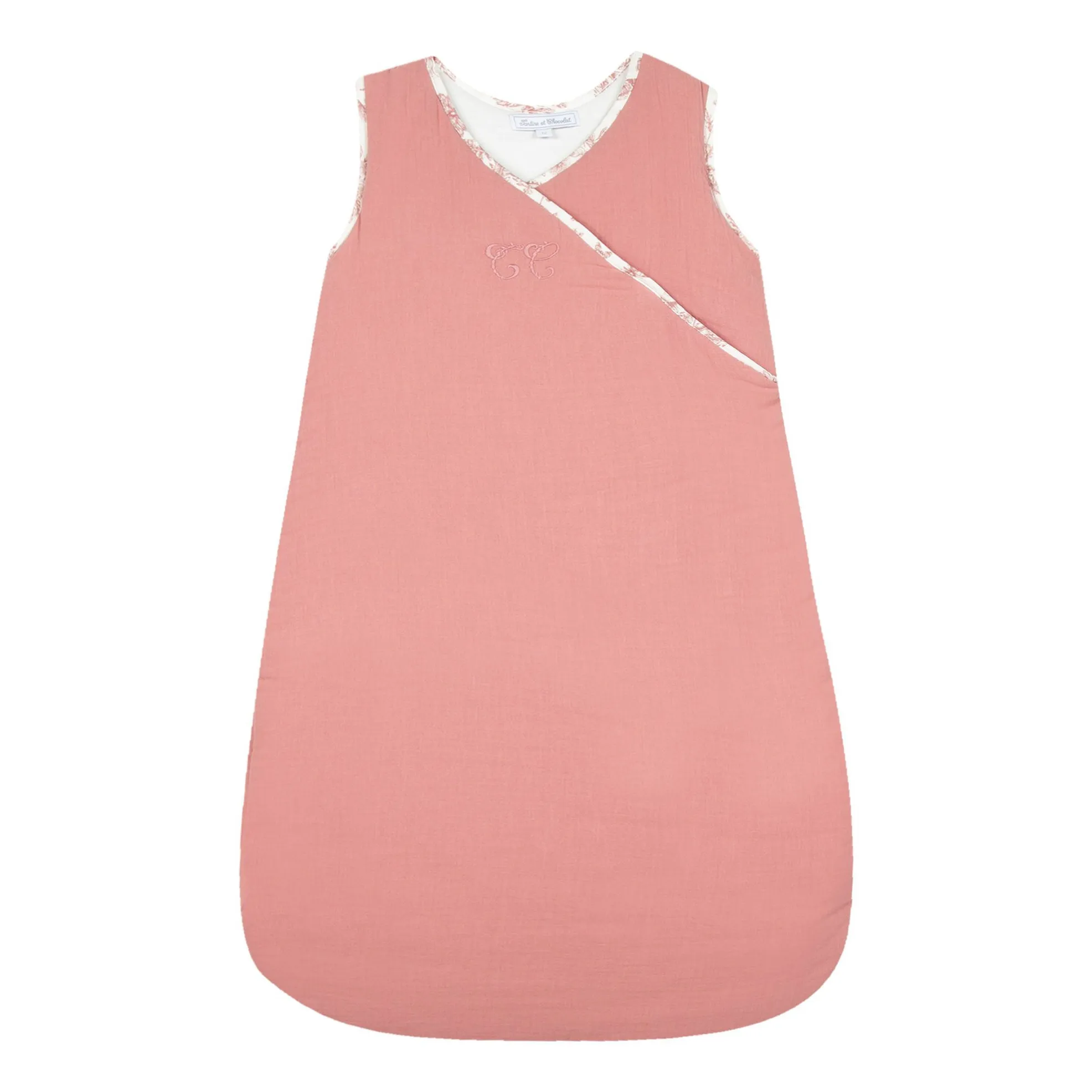 Tartine Et Chocolat Peach Toile De Jouy Baby Sleeping Bag