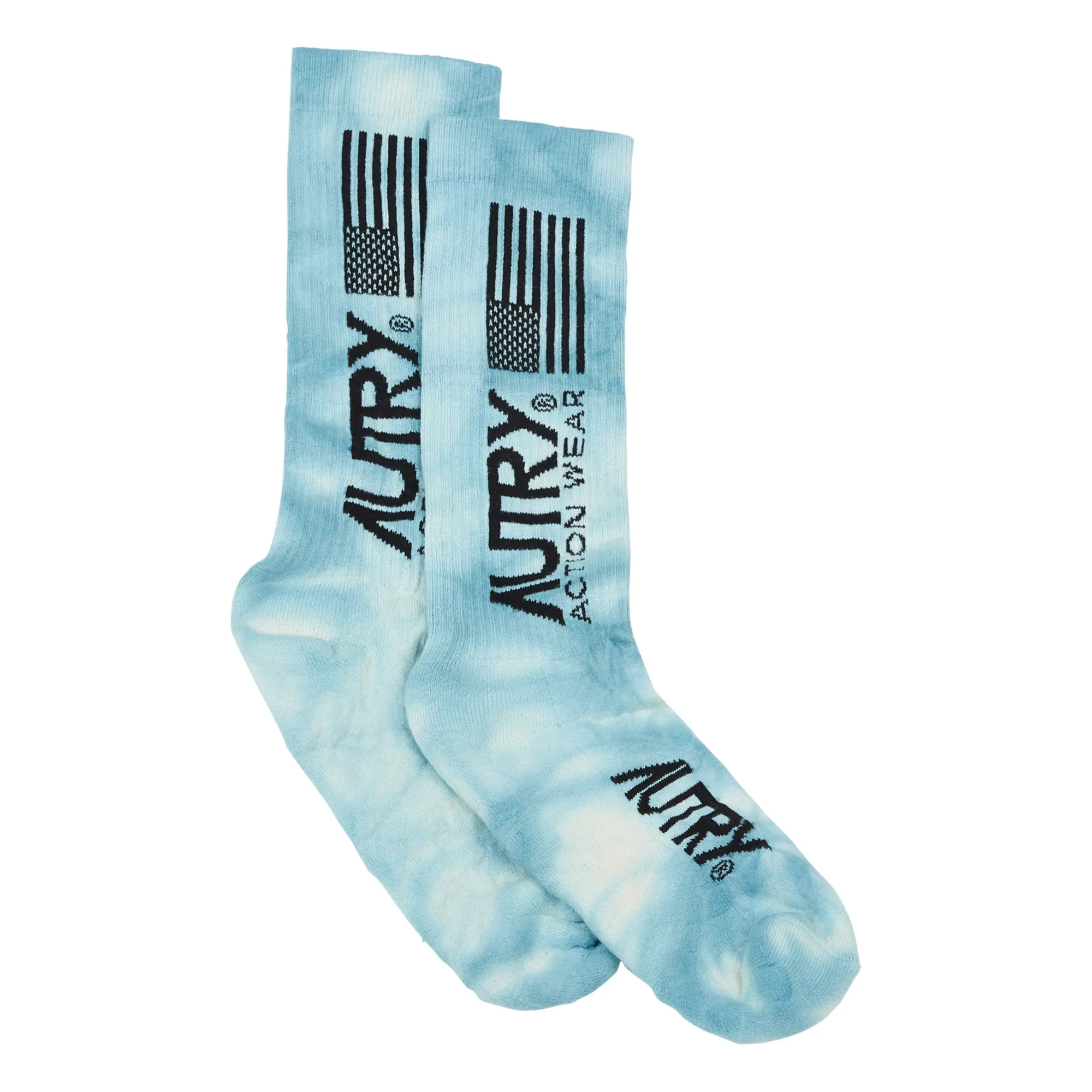 Autry Blue Tie-Dye Socks