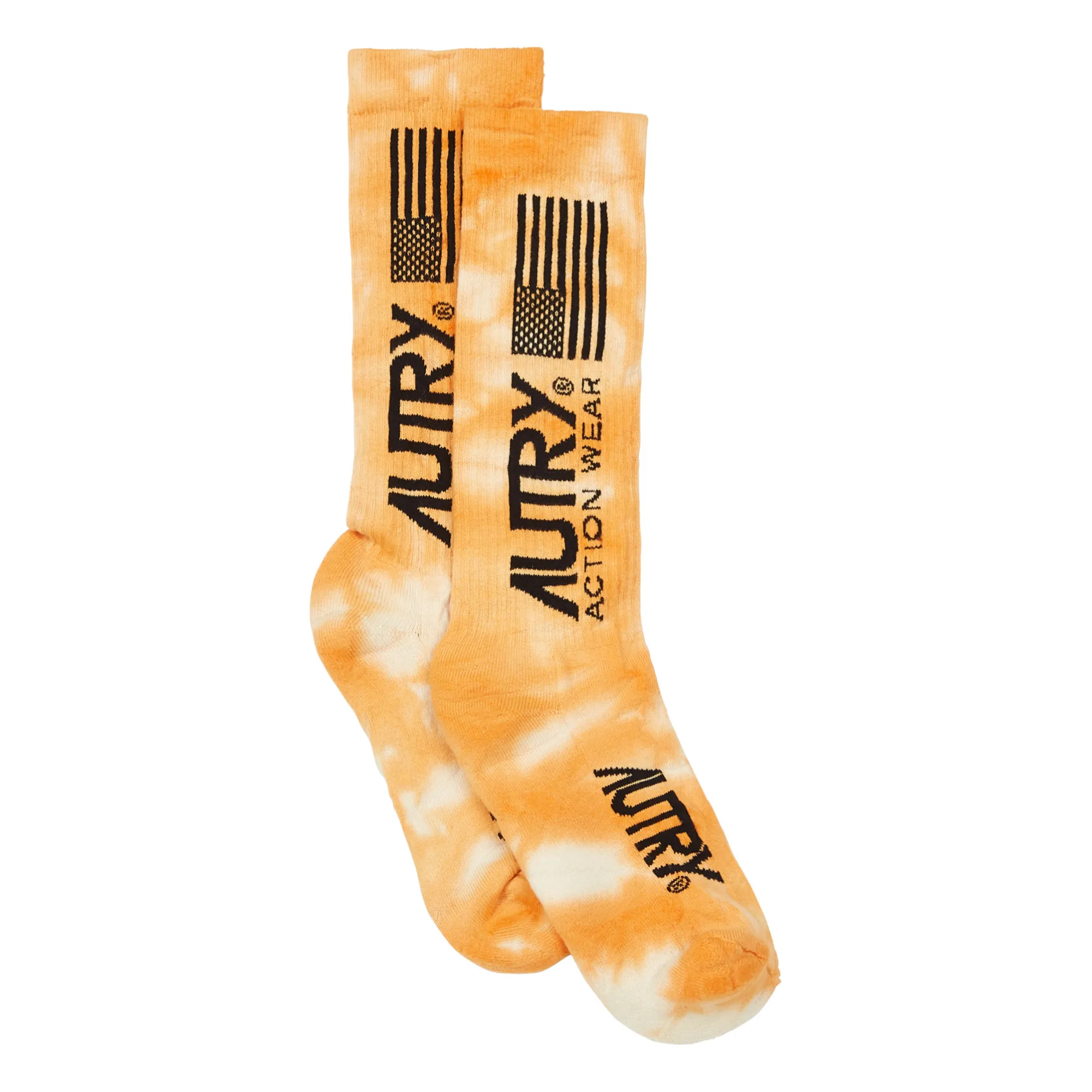 Autry Orange Tie-Dye Socks