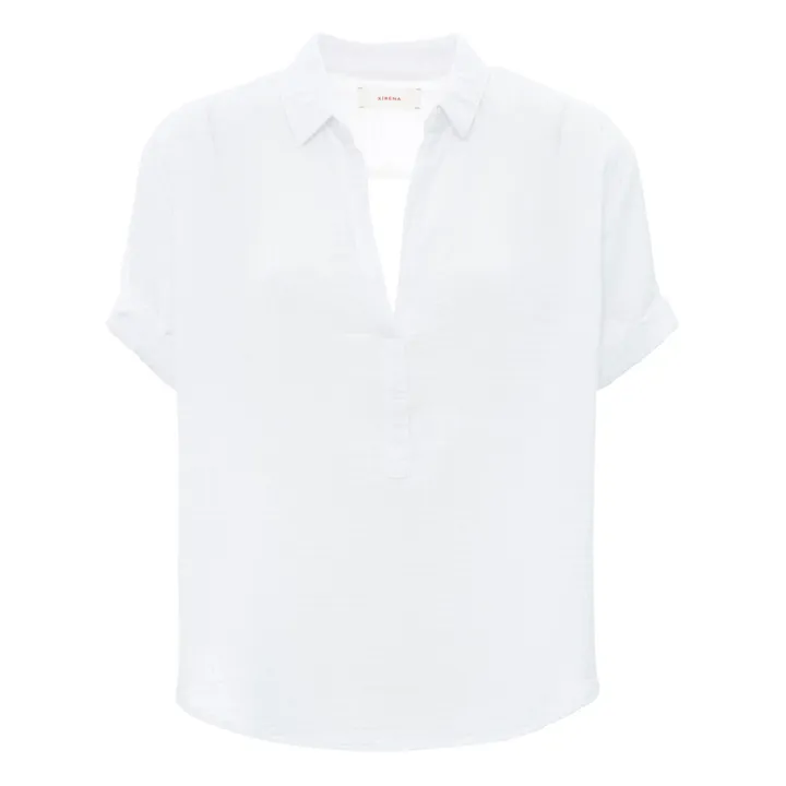 Blouse Cruz Gaze de Coton | Blanc- Image produit n°0