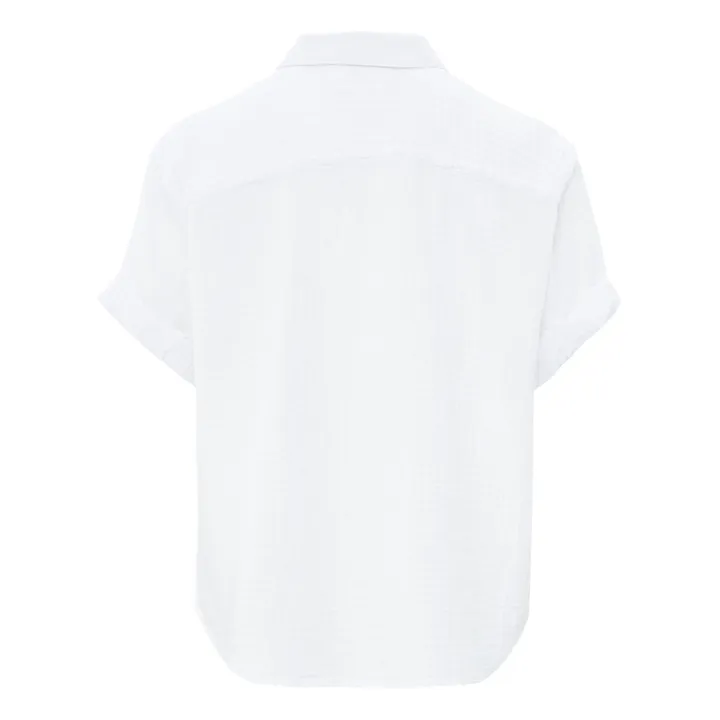 Blouse Cruz Gaze de Coton | Blanc- Image produit n°4