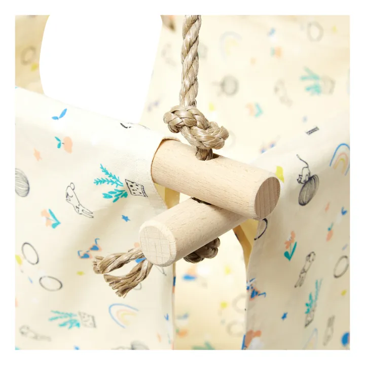 Rainbow Cotton Baby Swing | Pale yellow- Product image n°4